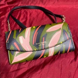 Kate Spade Leather Wallet on a Chain NWT